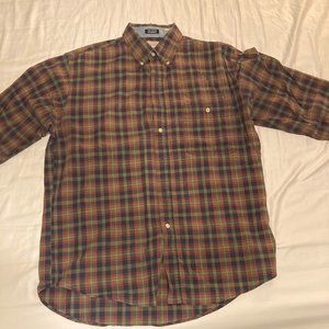 Bugle Boy plaid button down shirt
